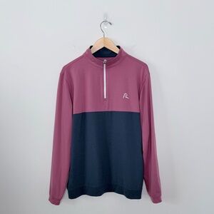 RHOBACK Heather Performance Q-Zip Men's Performance golf office logo Size M